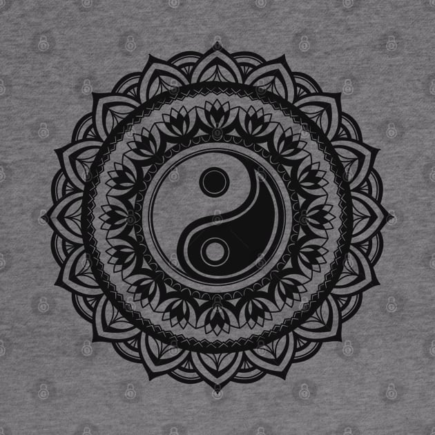 Yin Yang Symbol, Tao Taijitu Yoga Peace Love, Buddhism Meditation Gift by Art Like Wow Designs